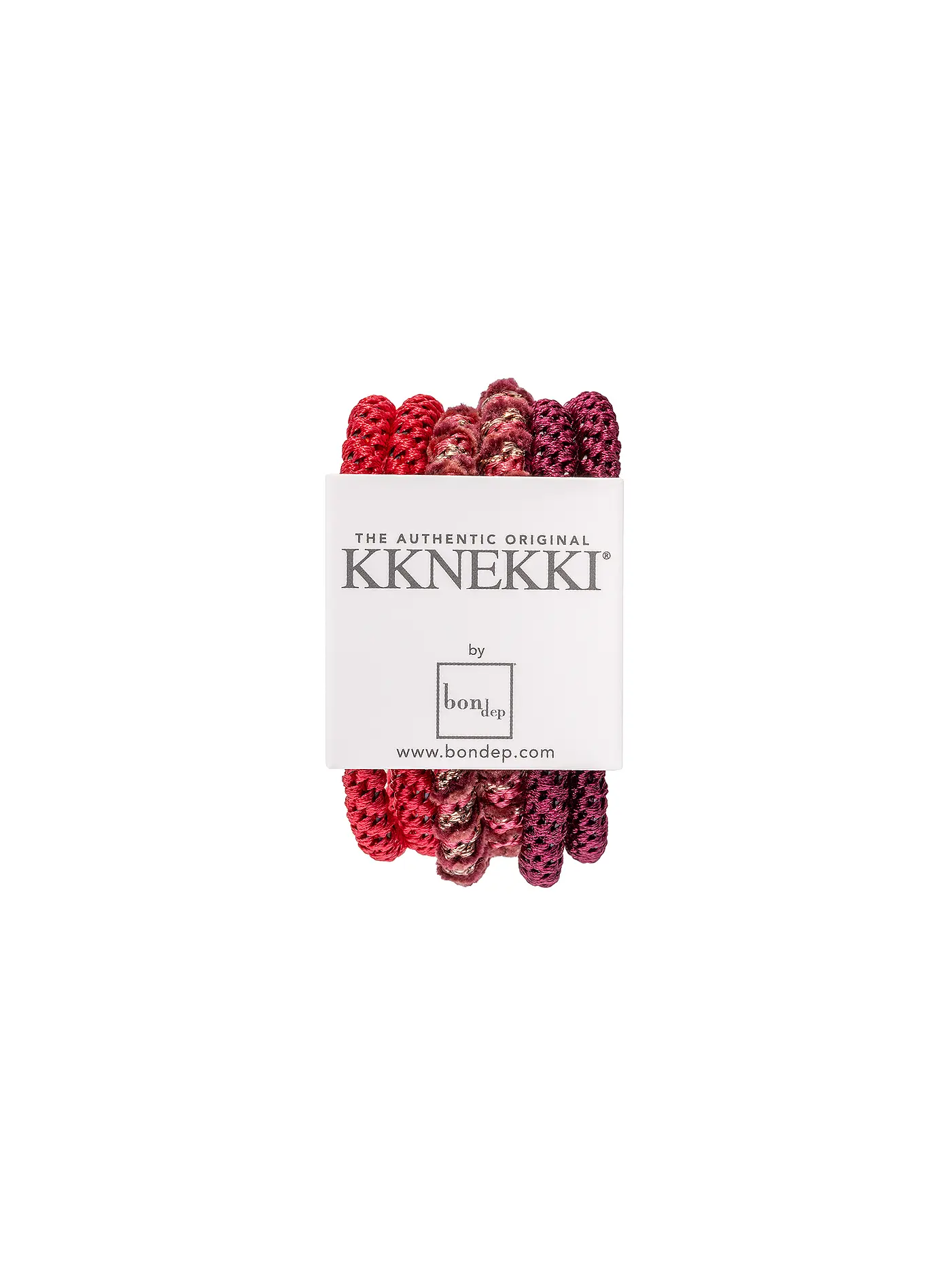 KKNEKKI | Haargummi 6er Pkg BUNDLE 11 | dunkelrot